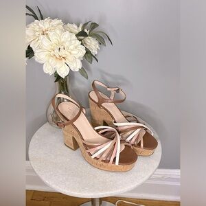 Kate spade multi color strappy sandals